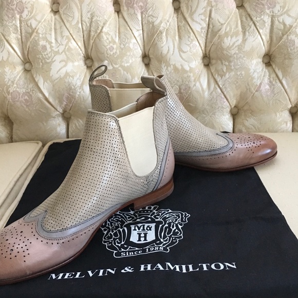 New Auth Melvin & Hamilton Luxury Ankle Boots 7.5 - Picture 7 of 8